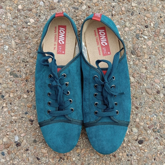 Ionic Epic fabric footwear mens runner blue sneakers sz 9 - Picture 2 of 8